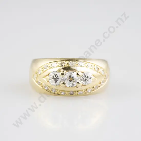 18ct 23stone Diamond Band Ring
