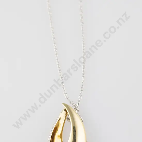 14ct 38stone Diamond Pendant