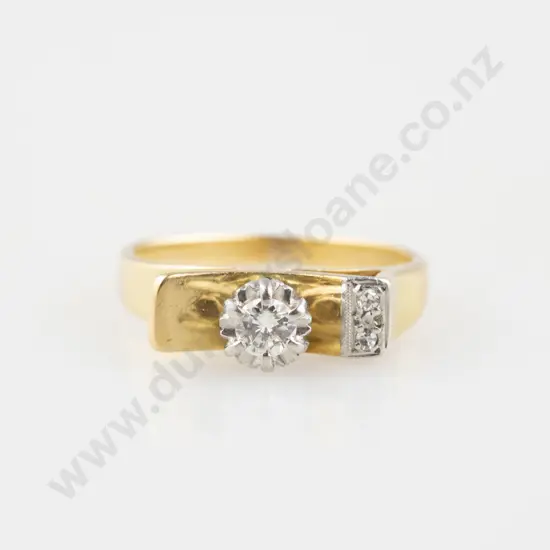 18ct Solitaire Diamond Ring