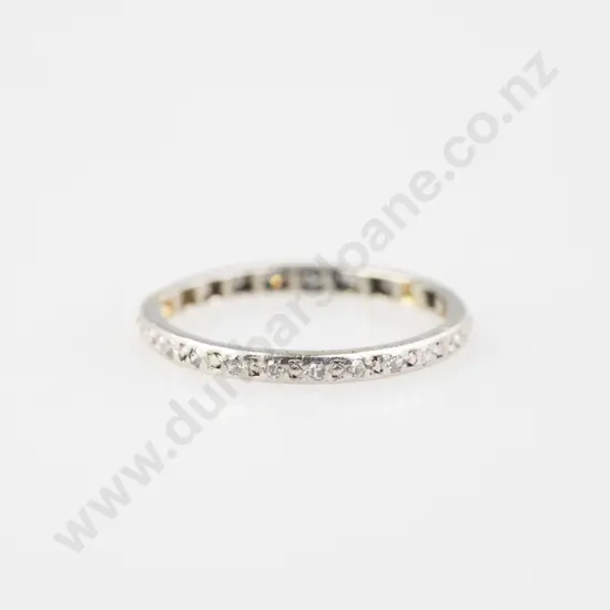 18ct White Gold 25stone Diamond Eternity Band