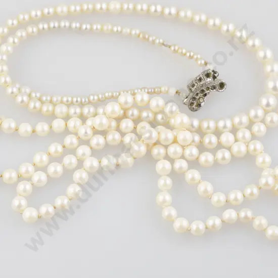 Single Strand Uniform Cultured Pearl Necklace and other