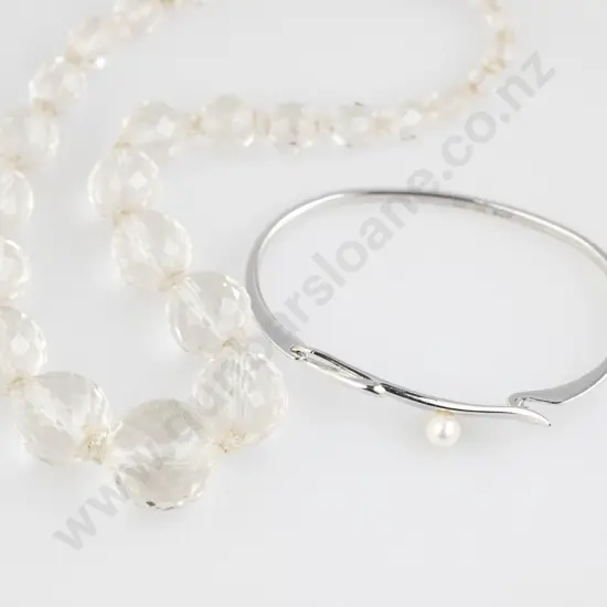 Mikimoto S/S and SIngle Pearl Bangle