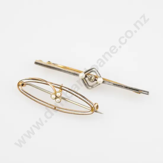 Two Bar Brooches