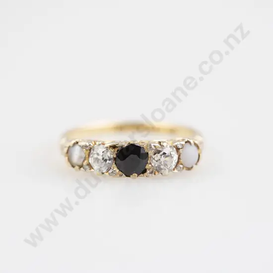 Victorian 18ct Five Stone Sapphire