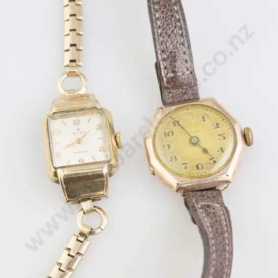 Vintage 9ct Rolex Ladies Dress Watch and other