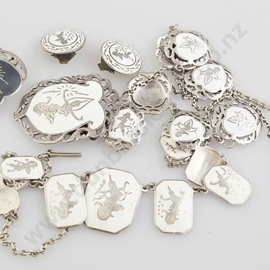 Tradition Thai Silver and White Enamel Jewellery