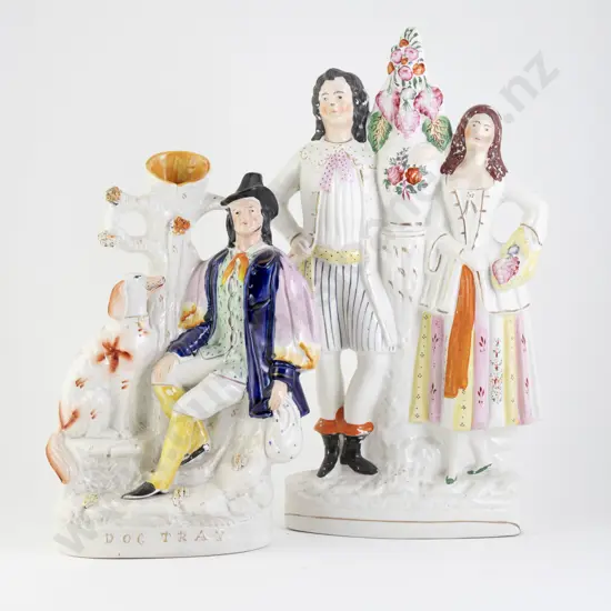 Two Victorian Staffordshire Figure Groups