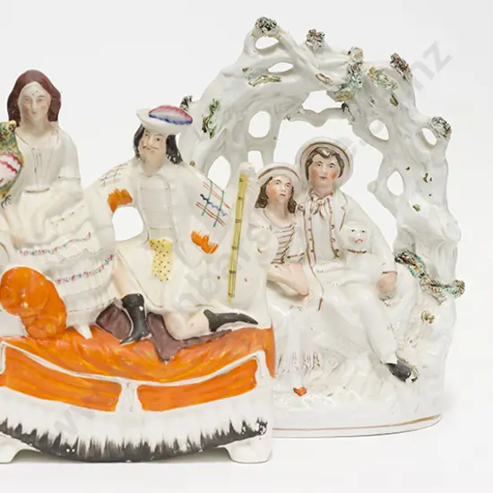 Two Victorian Staffordshire Figure Groups