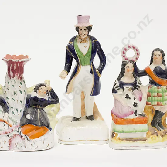 Three Victorian Staffordshire Figure Groups
