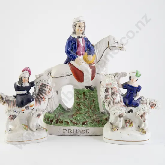 Three Victorian Staffordshire Figure Groups
