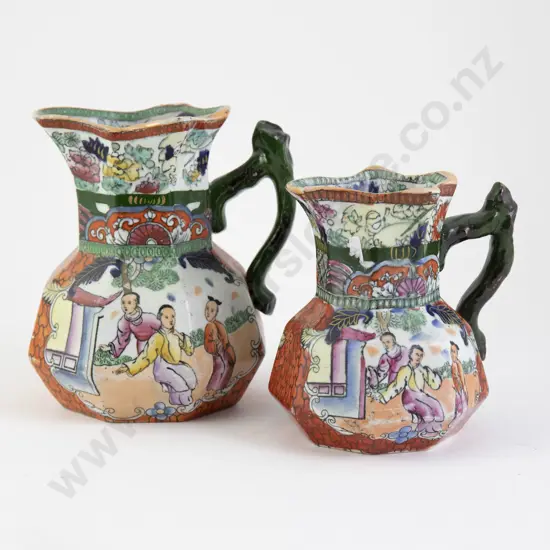Graduated Pair Masons Jugs
