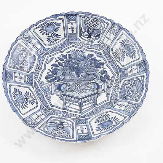 Antique European Delft Shallow Dish