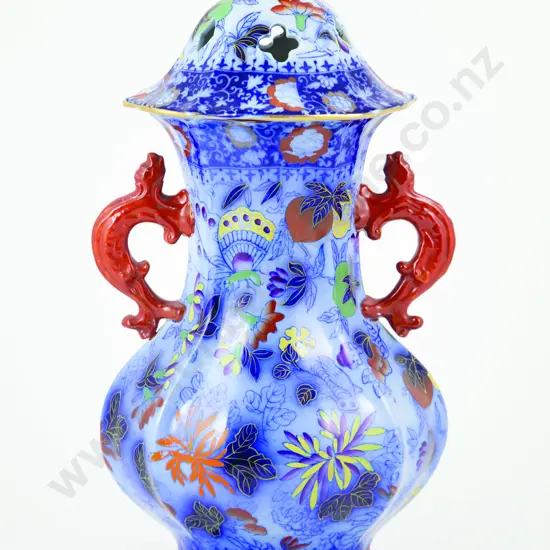 Ironstone Vase and Cover