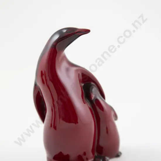 Royal Doulton Flambe Model of Two Penguins
