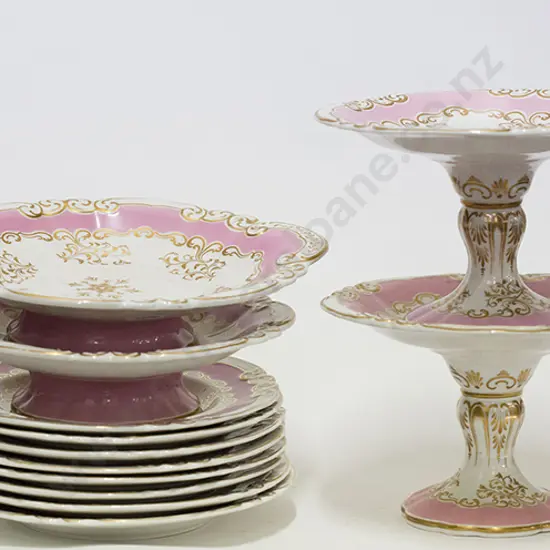 George Grainger Worcester 25 Piece Dessert Service