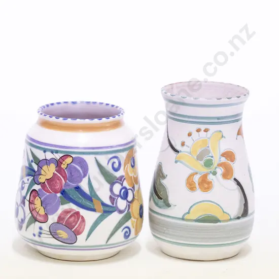 Poole Pottery Vase & Honiton Vase (2)