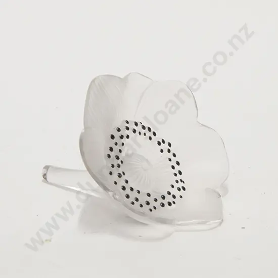 Lalique Anemone Flower Ornament