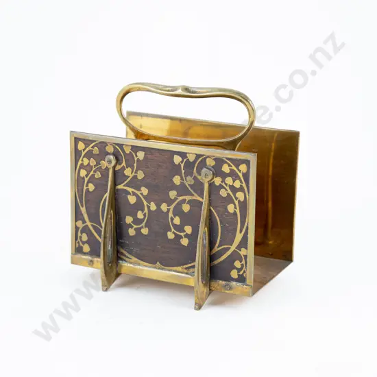 Erhard & Sohne Rosewood & Brass Letter Rack