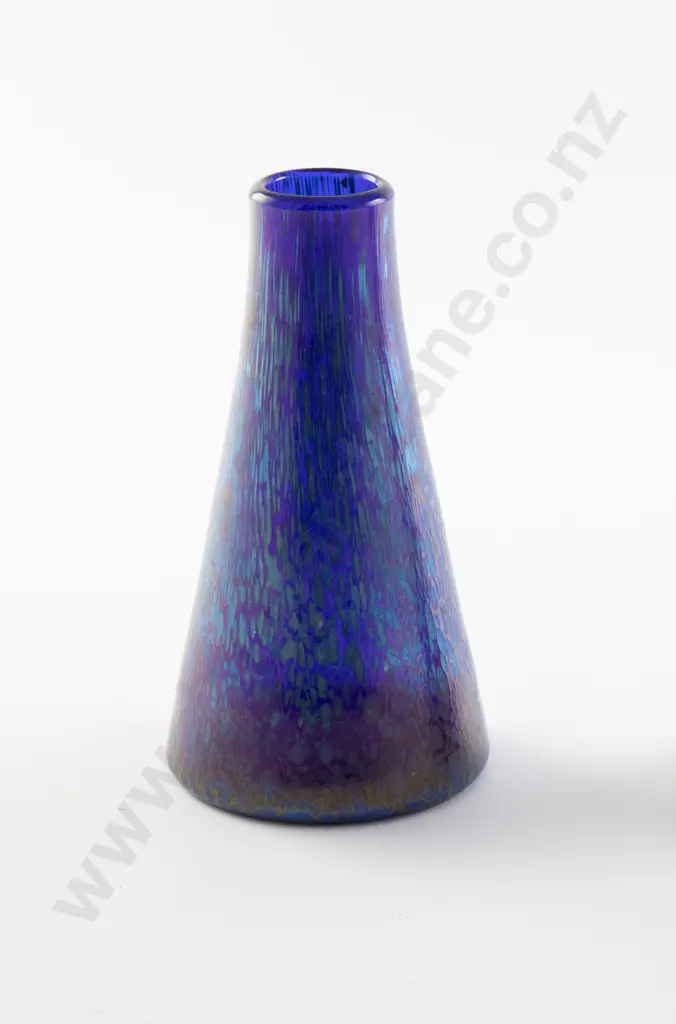 Loetz Conical Irridescent Vase Image 1++