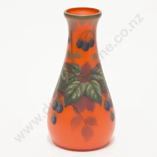 Unknown Red Glass Baluster Vase