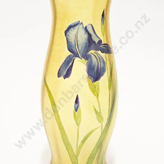 Large Art Nouveau Style Glass Vase
