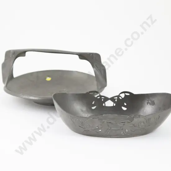Archibald Knox Tudric Pewter Bowl & other (2)