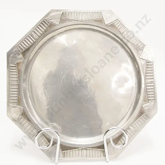 Pewter Octagonal Tray