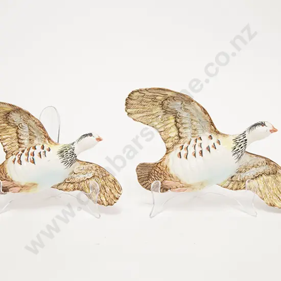Pair Beswick Grouse Wall Plaques