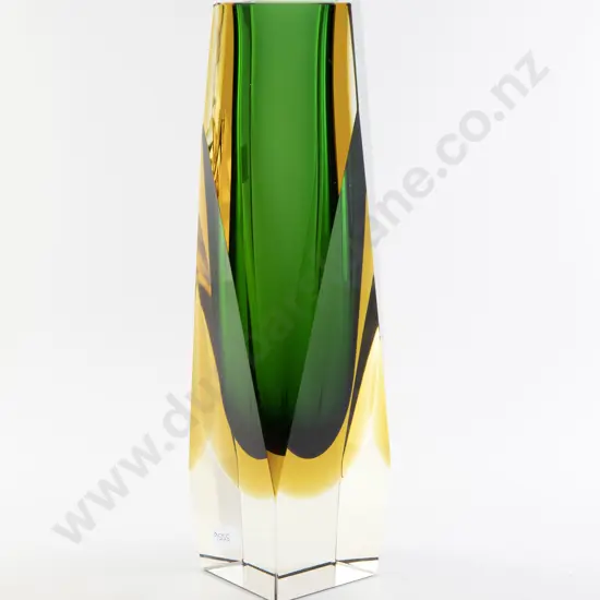 Large Mid C20th Murano Encased Glass Vase