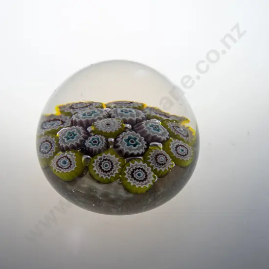 Late Victorian Multiple Cane Paperweight