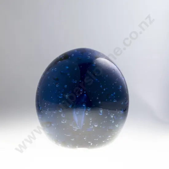 Late Victorian Large Bristol Blue Dump as Doorstop