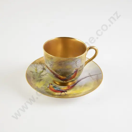 Royal Worcester Miniature Cup and Saucer