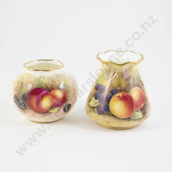 Royal Worcester Posy Vase and Dish