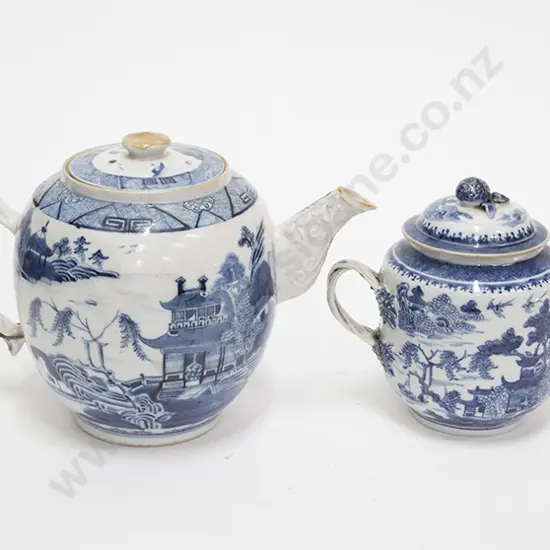 Early C19th Export Ware Teapot and Sugar Basin