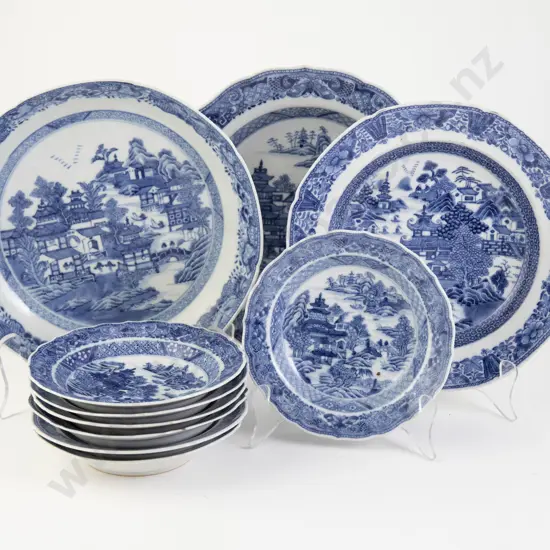 Early C19th Blue and White Export Ware