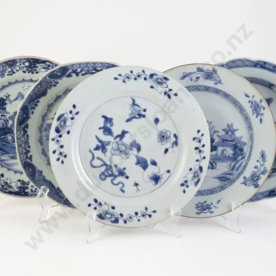 Five Early C19th  Export Ware Plates