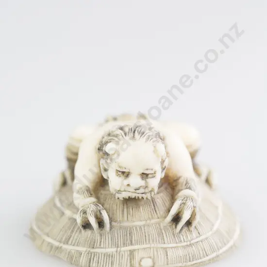 Signed Ivory Okimono