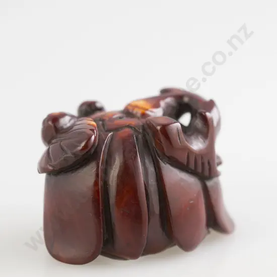 Stained Ivory Okimono