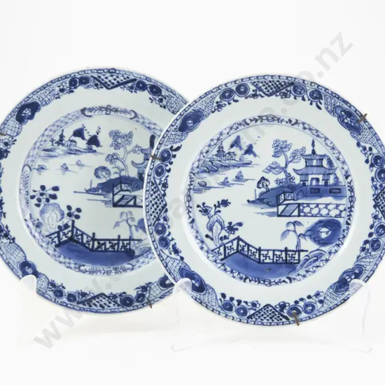 Two Early C19th Export Ware Plates