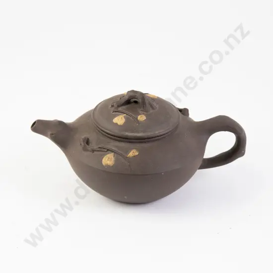 Earthenware Teapot and Persian Oil Lamp