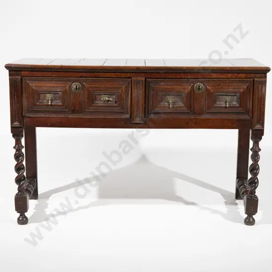 Charles II Oak Dresser Base