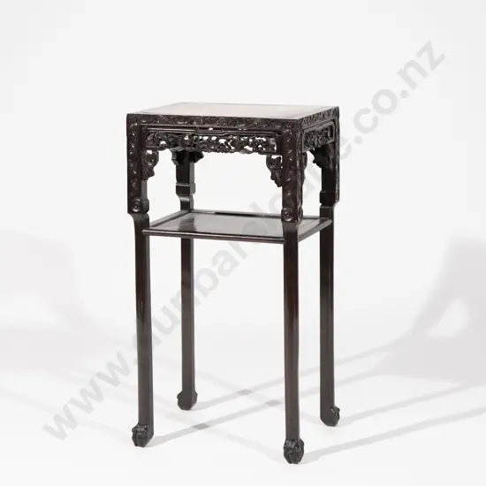 Chinese Padoukwood Jardiniere Table