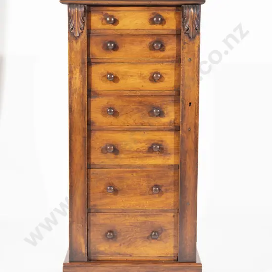 Victorian Walnut Wellington Chest