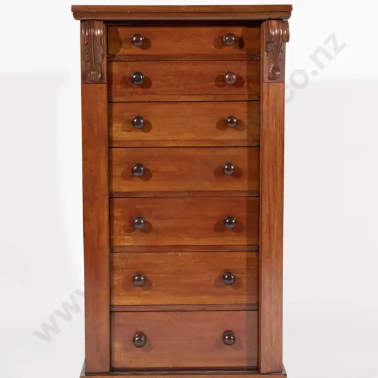 Victorian Mahogany Wellington Chest