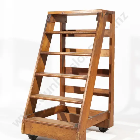 NZ Colonial Kauri Six Tread Library Steps