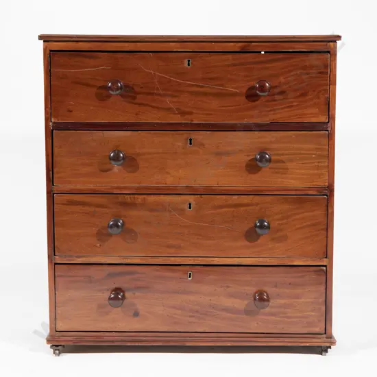 Victorian Mahogany Flat Front Chest
