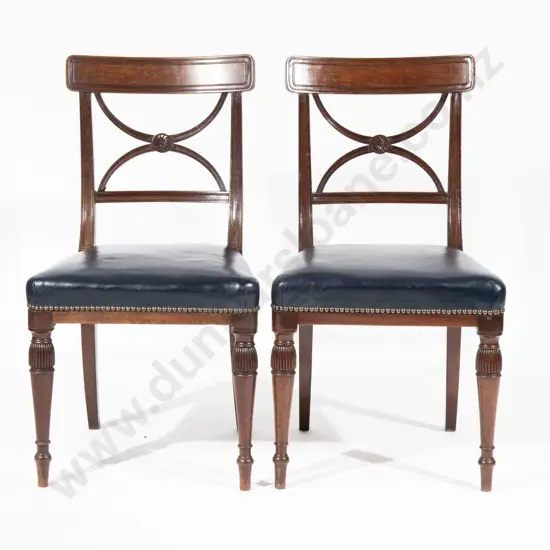 Set of Twelve Regency Mahogany Dining Chairs