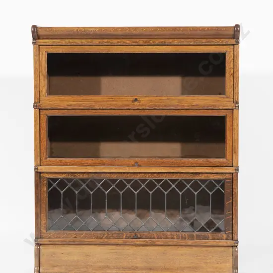 Oak Three Tier Stacking Bookcase