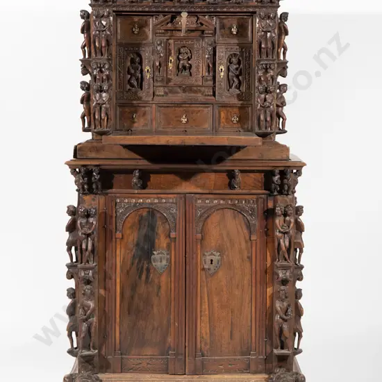 C17th Genoese "Bambocci" Secretaire Cabinet