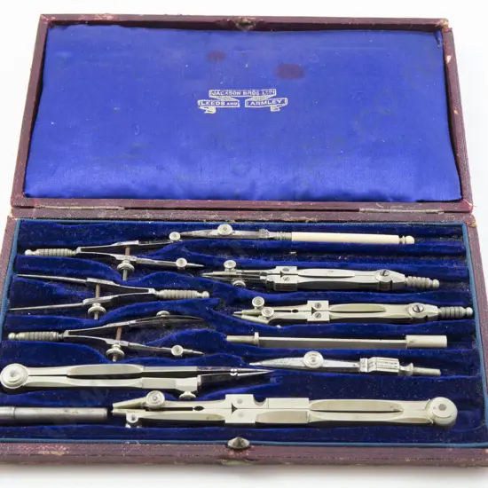 Edwardian Cased Drawing Set